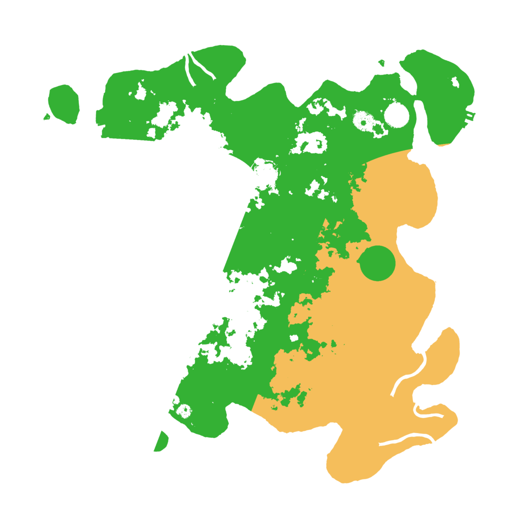 Biome Rust Map: Procedural Map, Size: 3800, Seed: 2007