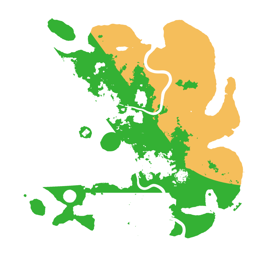 Biome Rust Map: Procedural Map, Size: 3700, Seed: 251391727