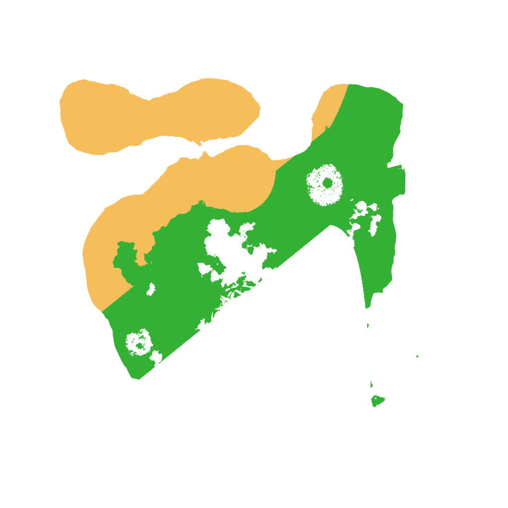 Biome Rust Map: Procedural Map, Size: 2000, Seed: 5424