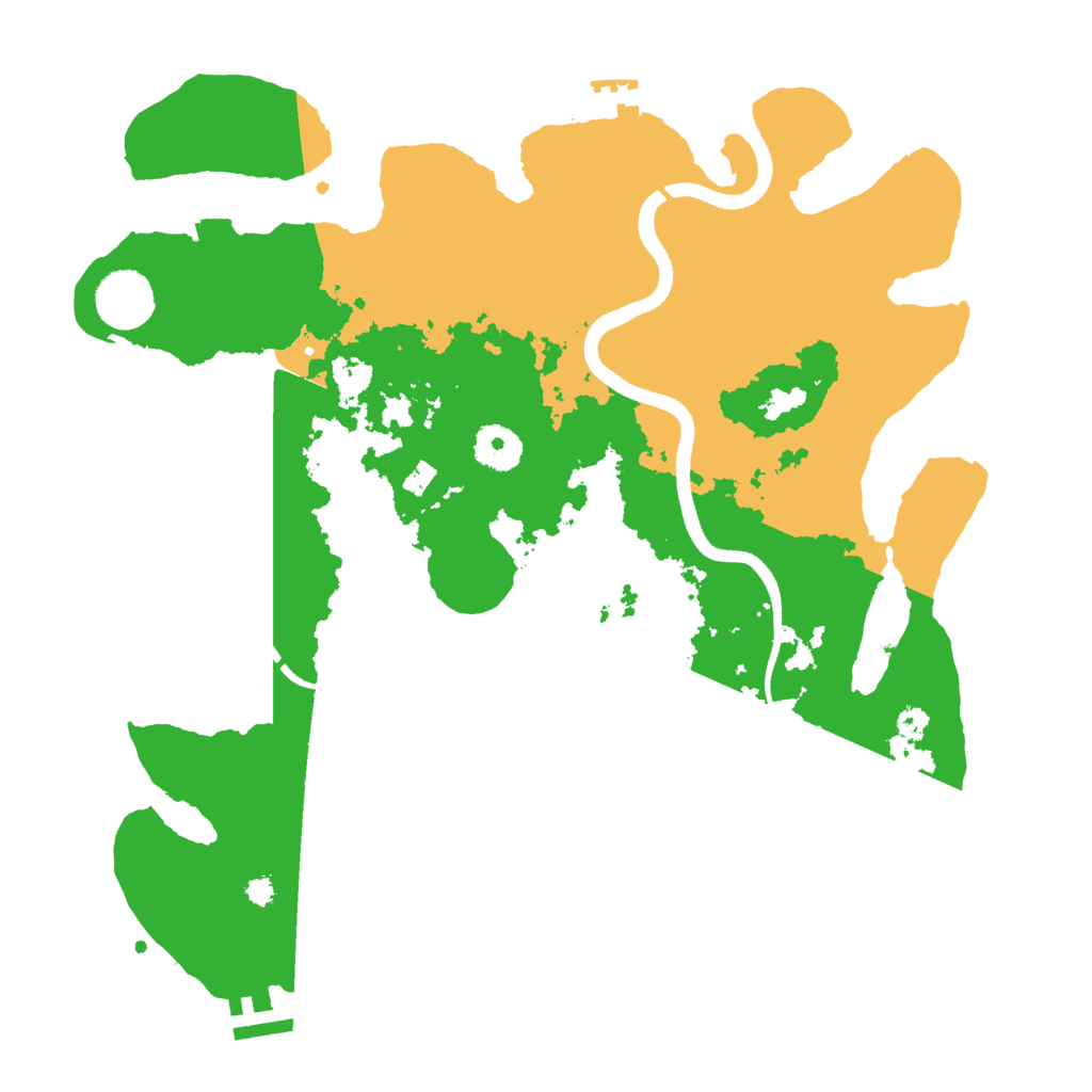 Biome Rust Map: Procedural Map, Size: 3500, Seed: 280044485