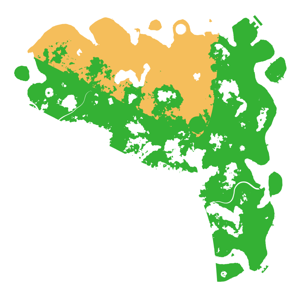 Biome Rust Map: Procedural Map, Size: 5000, Seed: 727272