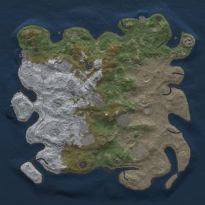 Thumbnail Rust Map: Procedural Map, Size: 4000, Seed: 990255, 18 Monuments