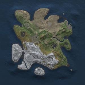 Thumbnail Rust Map: Procedural Map, Size: 2500, Seed: 942493287, 9 Monuments