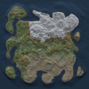 Thumbnail Rust Map: Procedural Map, Size: 3500, Seed: 2052748607, 15 Monuments