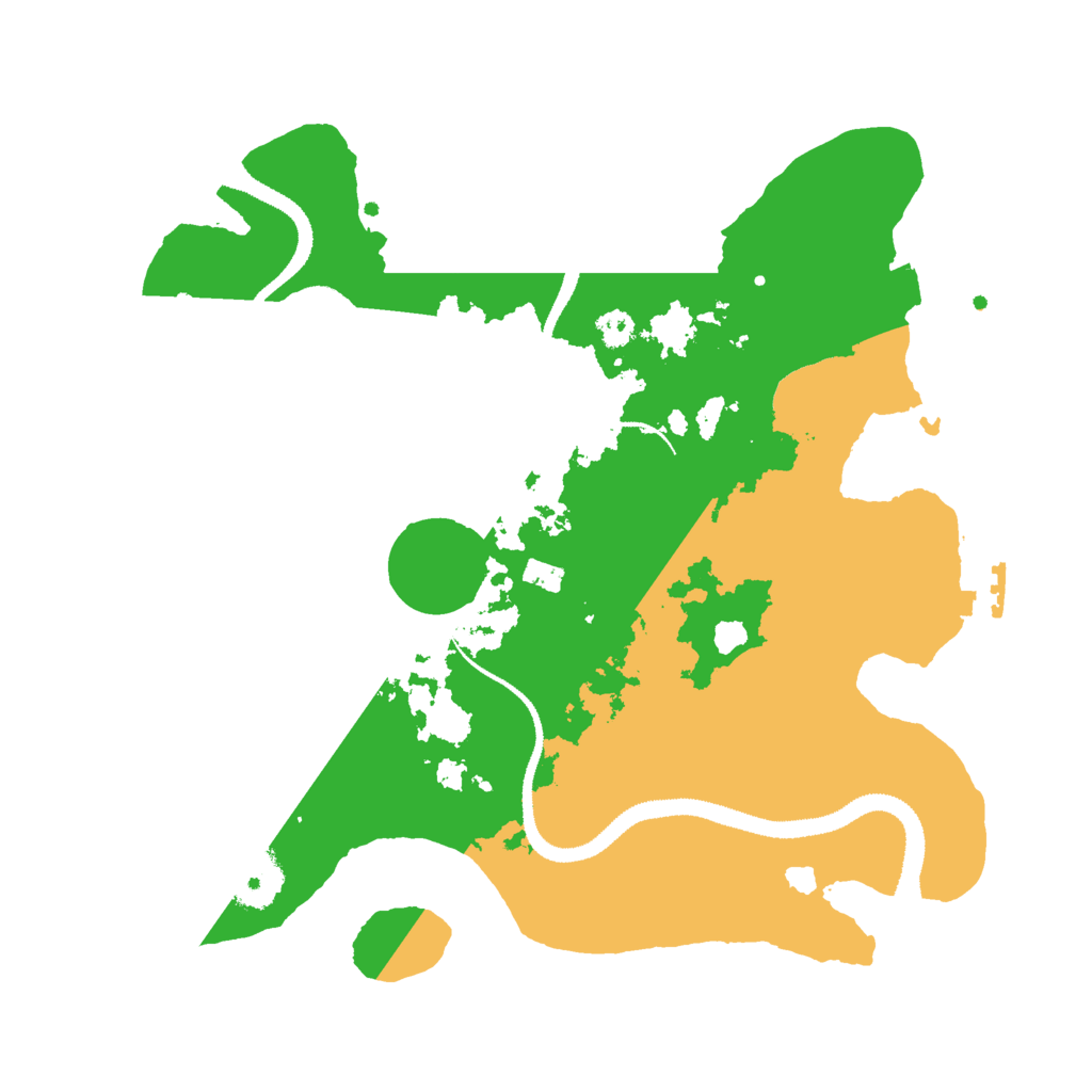 Biome Rust Map: Procedural Map, Size: 3000, Seed: 943227705