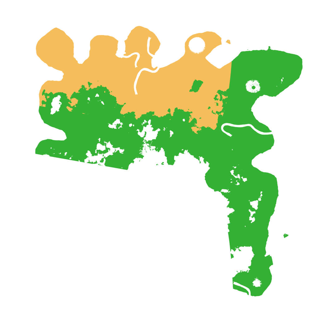 Biome Rust Map: Procedural Map, Size: 3500, Seed: 947055289