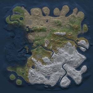 Thumbnail Rust Map: Procedural Map, Size: 4250, Seed: 7235611, 17 Monuments