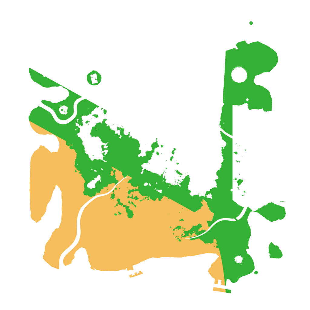 Biome Rust Map: Procedural Map, Size: 3500, Seed: 1343607493