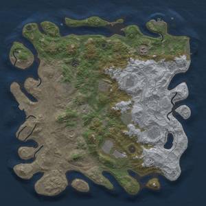 Thumbnail Rust Map: Procedural Map, Size: 4250, Seed: 64072846, 18 Monuments