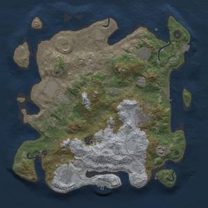 Thumbnail Rust Map: Procedural Map, Size: 3750, Seed: 541857, 17 Monuments