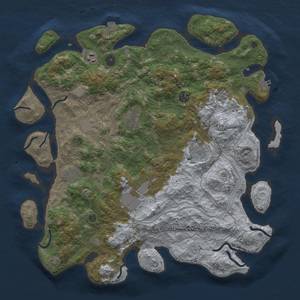 Thumbnail Rust Map: Procedural Map, Size: 4250, Seed: 272596809, 15 Monuments