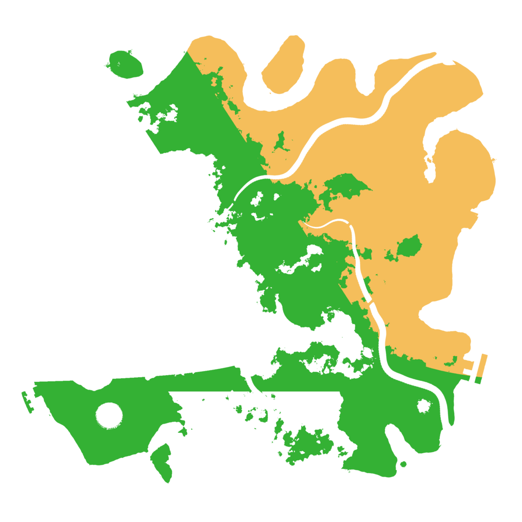 Biome Rust Map: Procedural Map, Size: 3500, Seed: 373280937