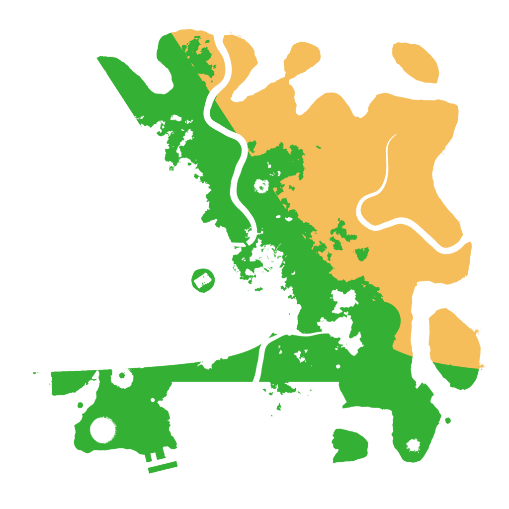Biome Rust Map: Procedural Map, Size: 3500, Seed: 684882757