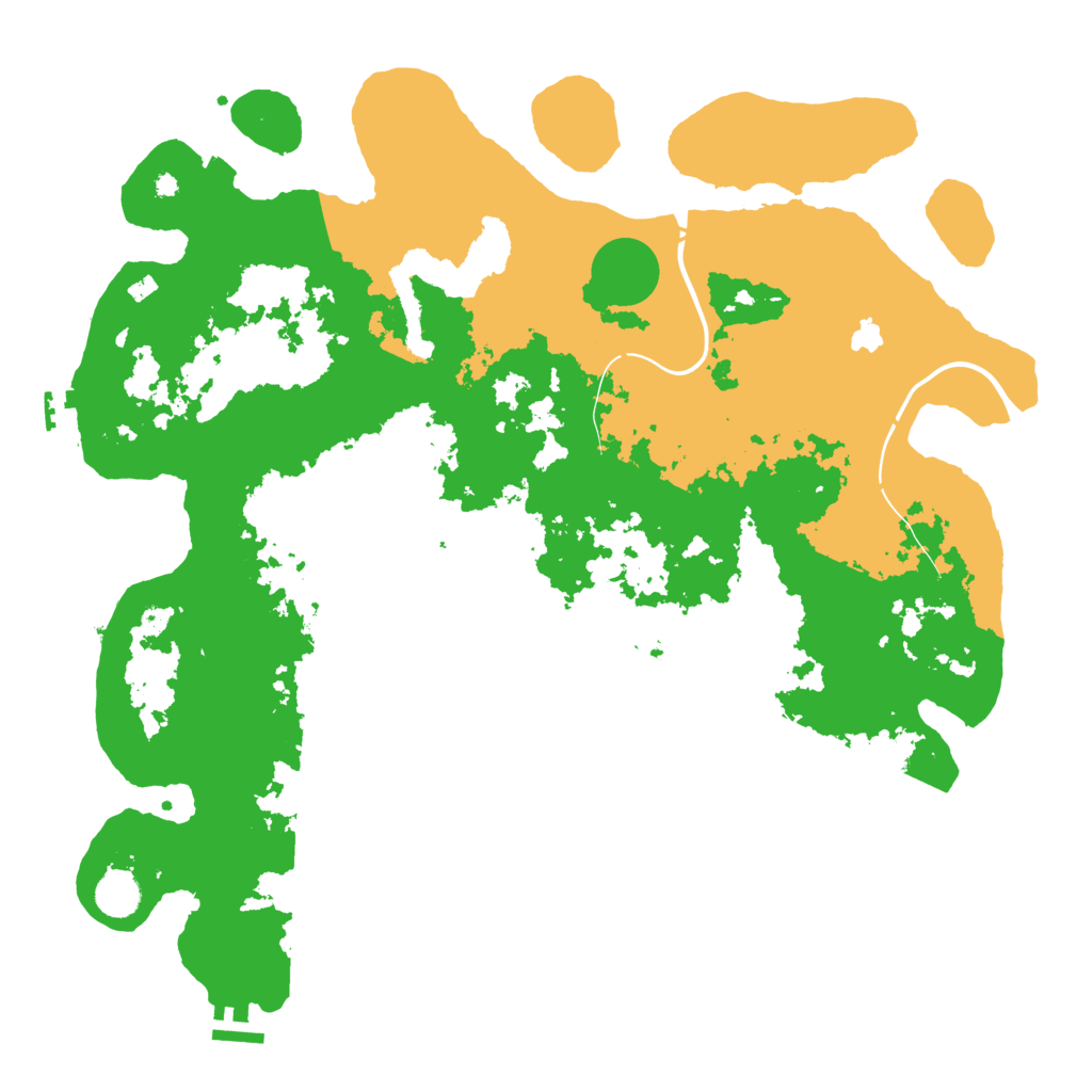 Biome Rust Map: Procedural Map, Size: 4250, Seed: 746394748