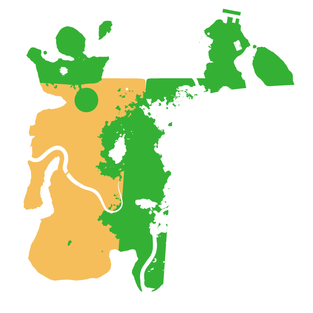 Biome Rust Map: Procedural Map, Size: 3500, Seed: 31727057
