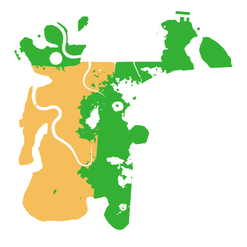 Biome Rust Map: Procedural Map, Size: 3500, Seed: 31727057