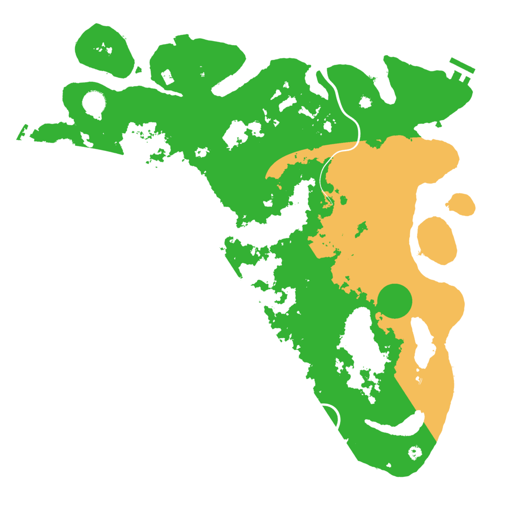Biome Rust Map: Procedural Map, Size: 3850, Seed: 44070205