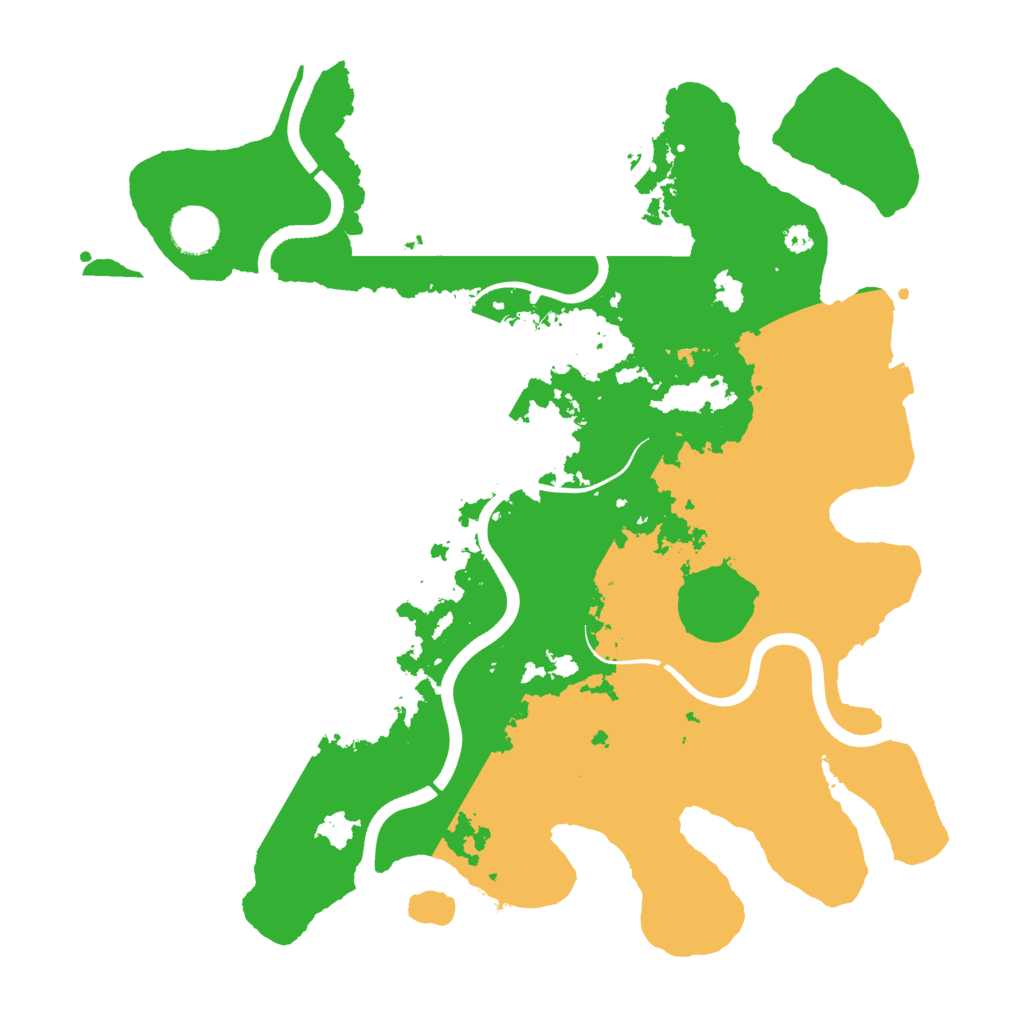 Biome Rust Map: Procedural Map, Size: 3700, Seed: 990263576