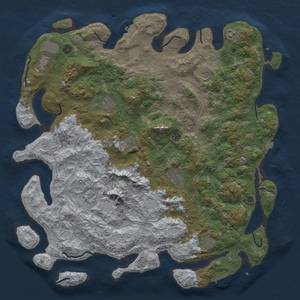 Thumbnail Rust Map: Procedural Map, Size: 5100, Seed: 975, 19 Monuments