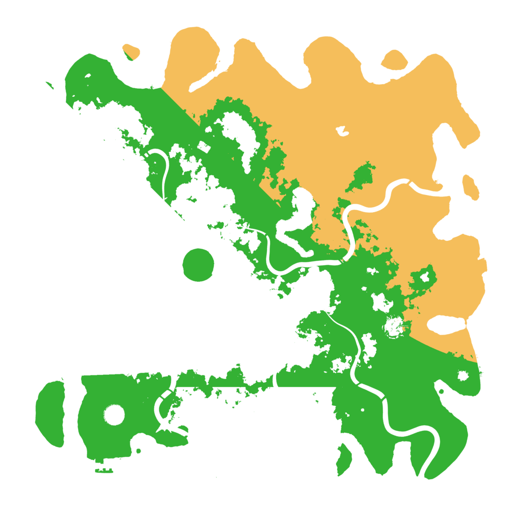 Biome Rust Map: Procedural Map, Size: 4400, Seed: 35506254