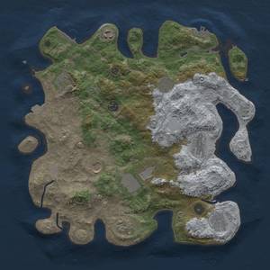 Thumbnail Rust Map: Procedural Map, Size: 3750, Seed: 306436, 18 Monuments