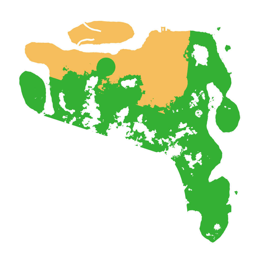 Biome Rust Map: Procedural Map, Size: 3700, Seed: 94834231