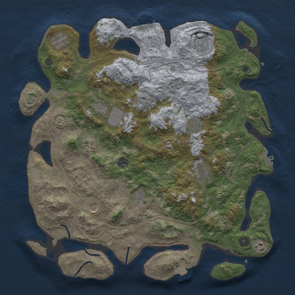 Rust Map: Procedural Map, Size: 4250, Seed: 1771954806, 19 Monuments