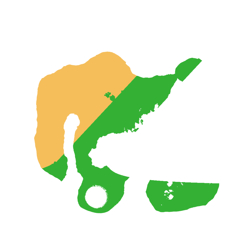 Biome Rust Map: Barren, Size: 2000, Seed: 1761524950