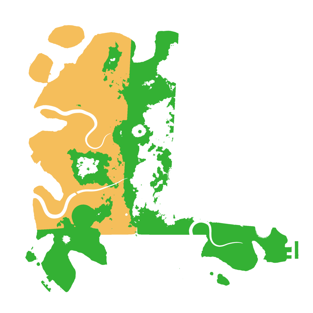 Biome Rust Map: Procedural Map, Size: 3600, Seed: 79032287