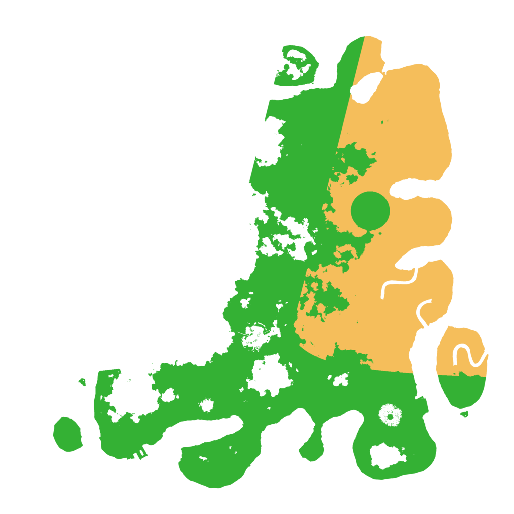 Biome Rust Map: Procedural Map, Size: 3500, Seed: 1517591101