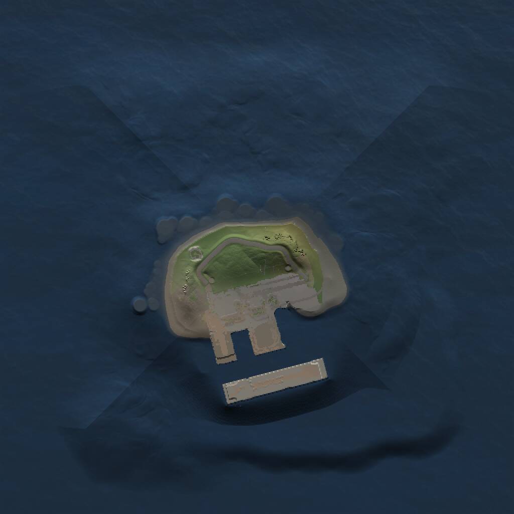 Rust Map: Procedural Map, Size: 1000, Seed: 488497699, 2 Monuments