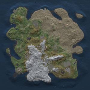 Thumbnail Rust Map: Procedural Map, Size: 3500, Seed: 706283190, 17 Monuments