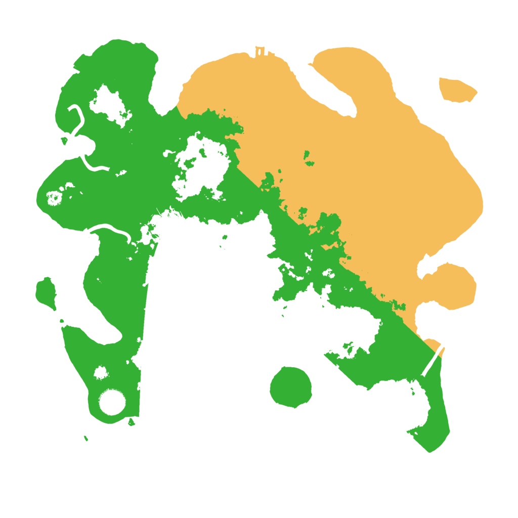 Biome Rust Map: Procedural Map, Size: 3500, Seed: 706283190