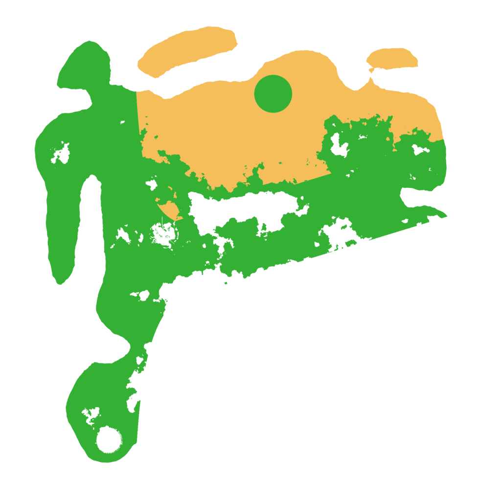 Biome Rust Map: Barren, Size: 3500, Seed: 66101923