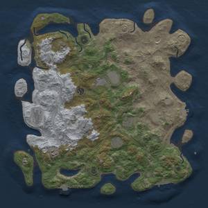 Thumbnail Rust Map: Procedural Map, Size: 4250, Seed: 2101020214, 17 Monuments