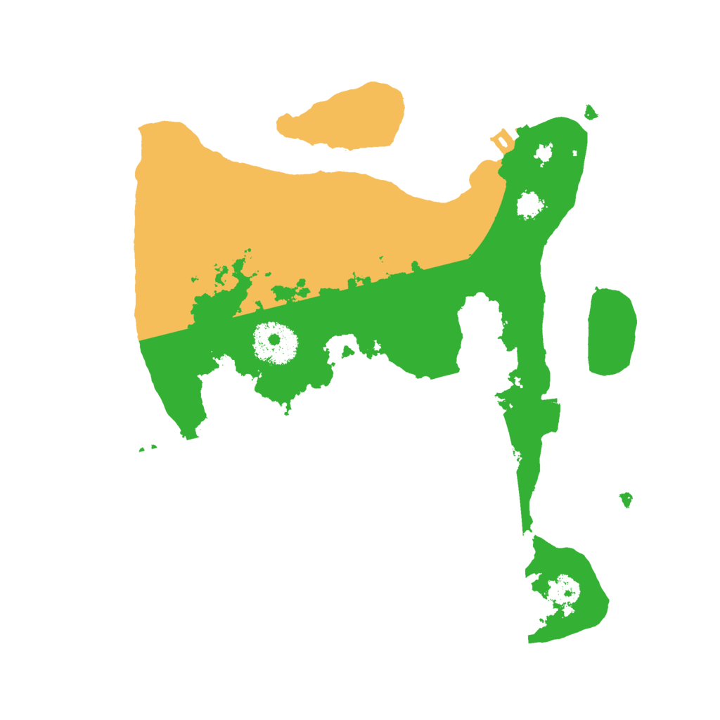 Biome Rust Map: Procedural Map, Size: 2500, Seed: 375570809