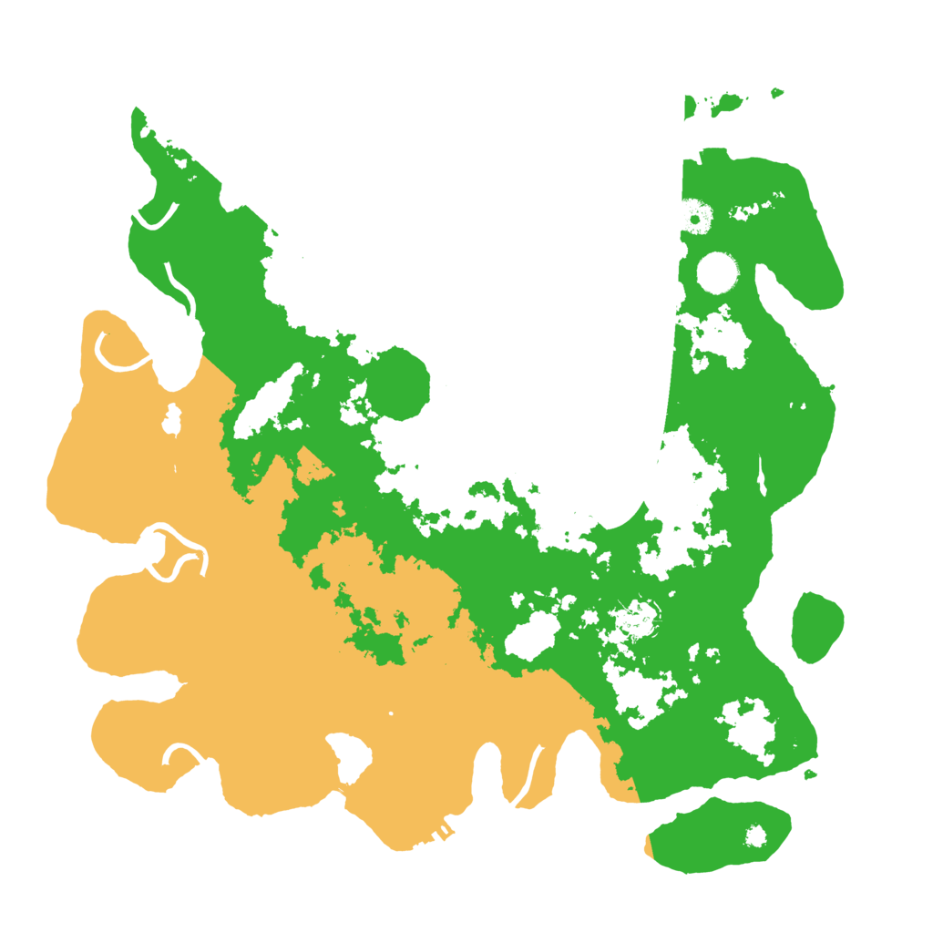 Biome Rust Map: Procedural Map, Size: 3950, Seed: 70429646