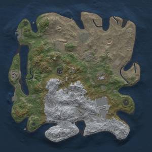 Thumbnail Rust Map: Procedural Map, Size: 3600, Seed: 803, 17 Monuments