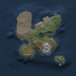 Thumbnail Rust Map: Procedural Map, Size: 1500, Seed: 1480583197, 1 Monuments