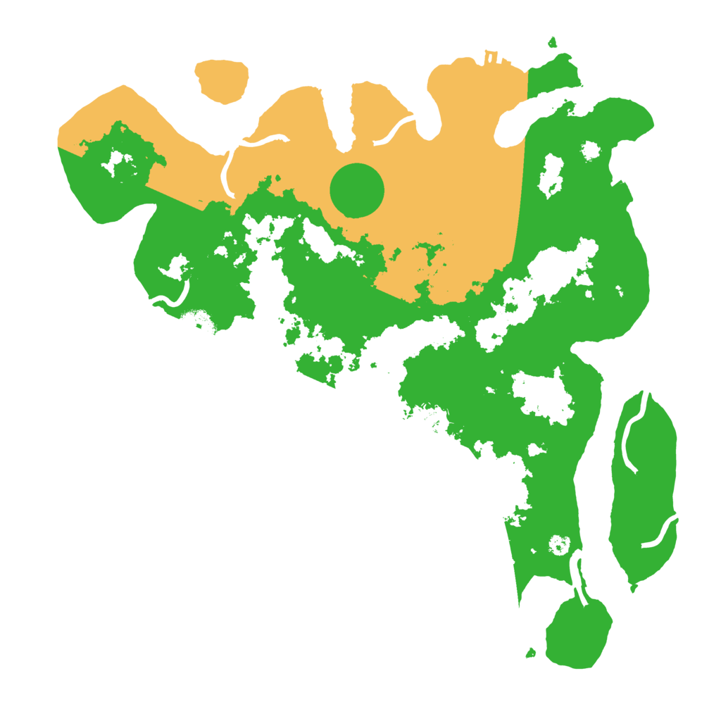 Biome Rust Map: Procedural Map, Size: 3500, Seed: 432