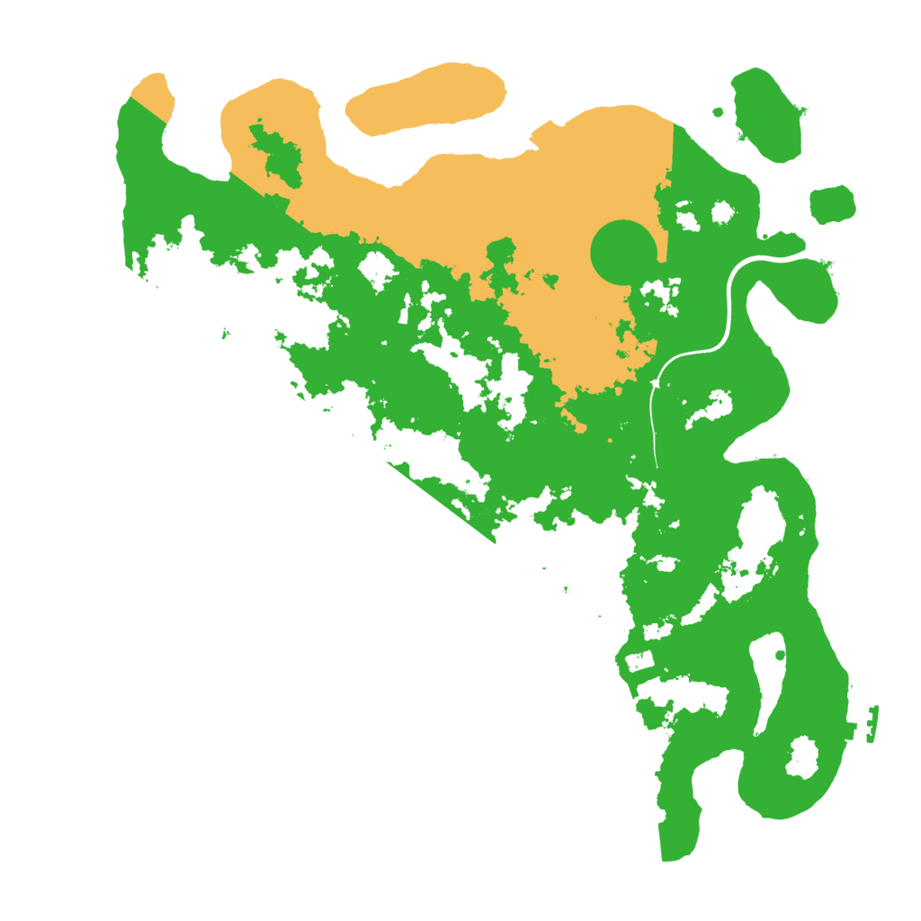 Biome Rust Map: Procedural Map, Size: 3700, Seed: 747497703