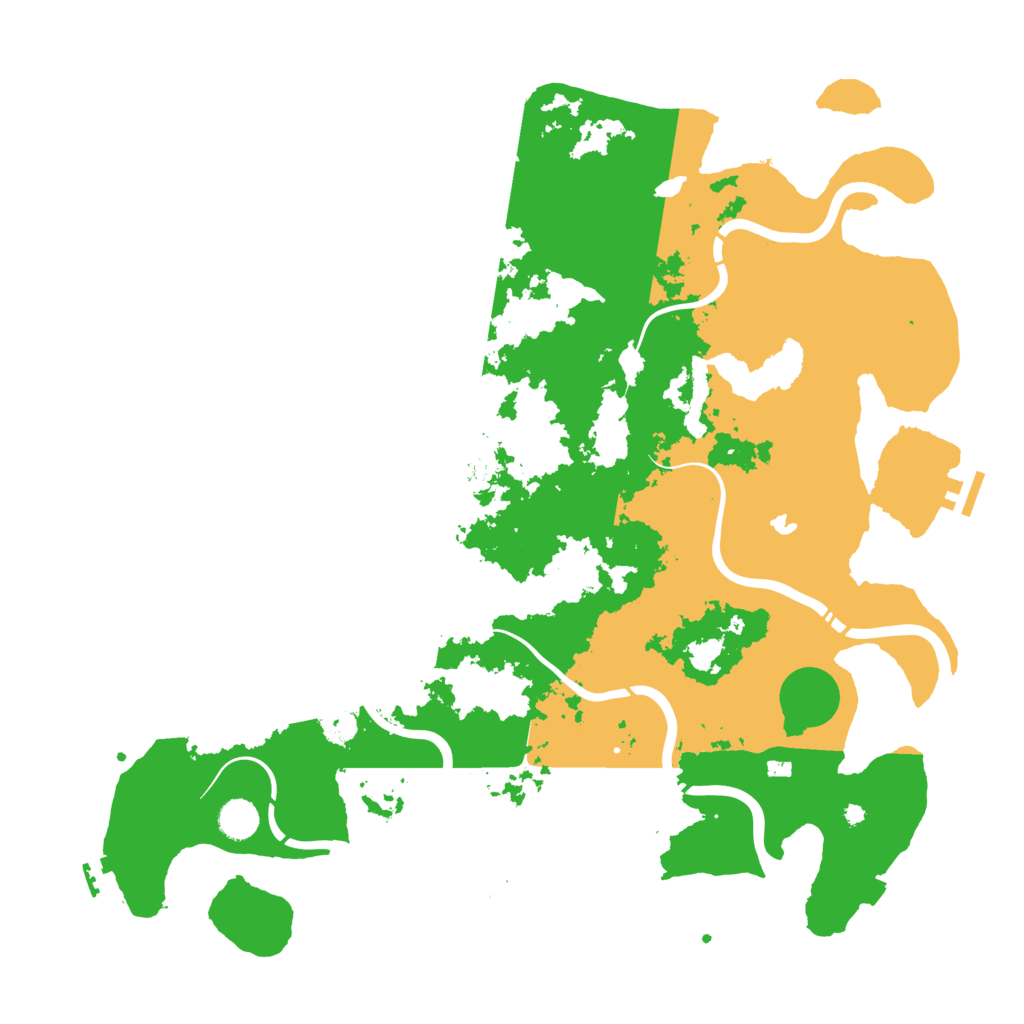 Biome Rust Map: Procedural Map, Size: 4500, Seed: 558