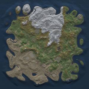 Thumbnail Rust Map: Procedural Map, Size: 4500, Seed: 1465199211, 19 Monuments