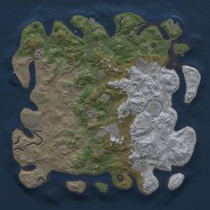 Thumbnail Rust Map: Procedural Map, Size: 4250, Seed: 22261, 17 Monuments