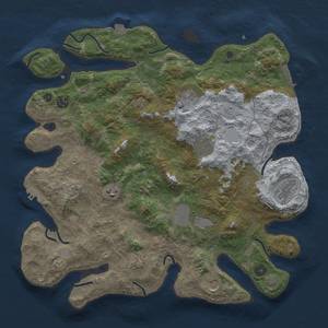 Thumbnail Rust Map: Procedural Map, Size: 4000, Seed: 52624662, 17 Monuments