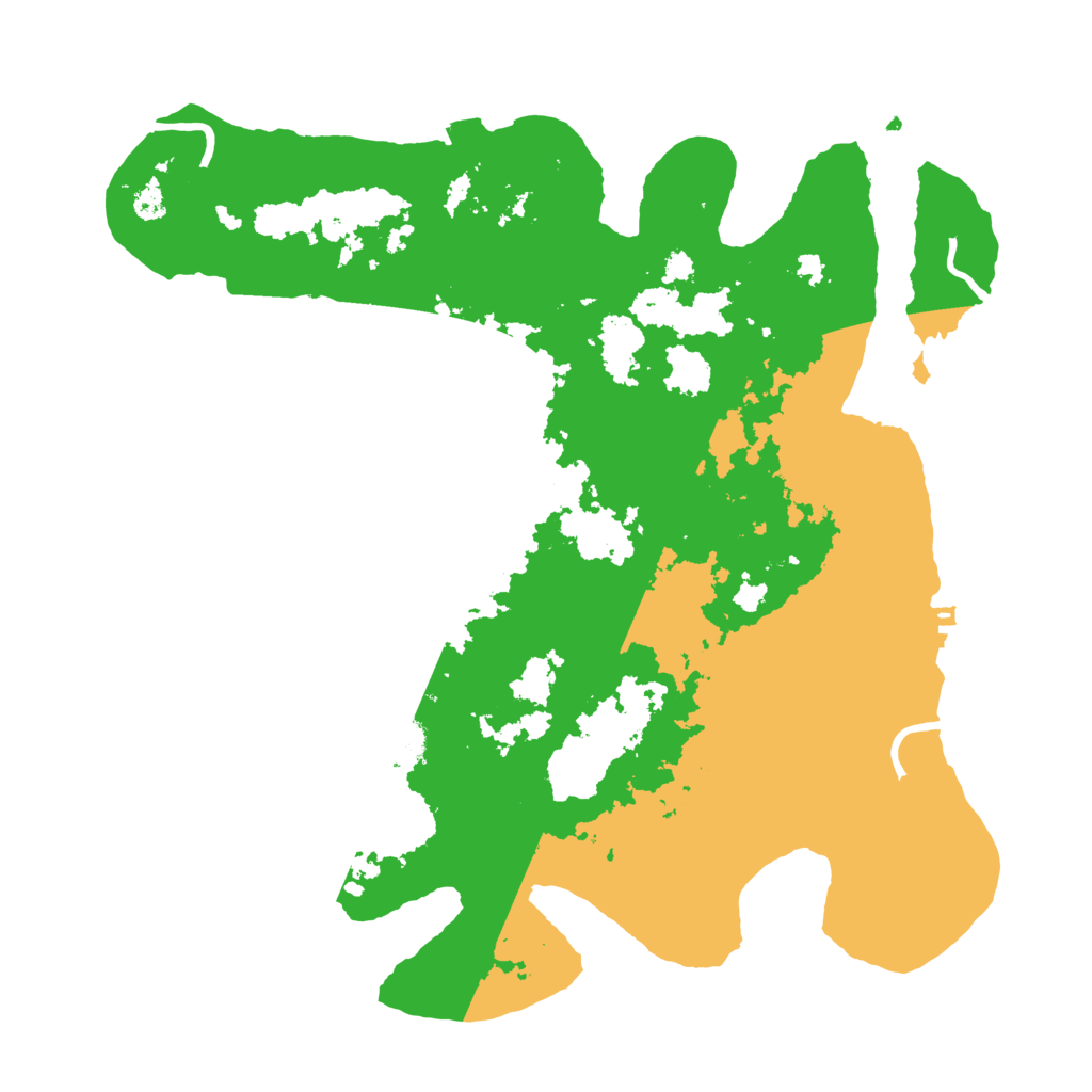 Biome Rust Map: Procedural Map, Size: 3500, Seed: 11145155