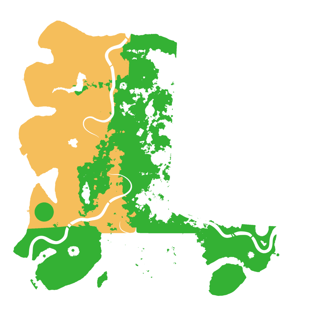 Biome Rust Map: Procedural Map, Size: 4300, Seed: 51403374