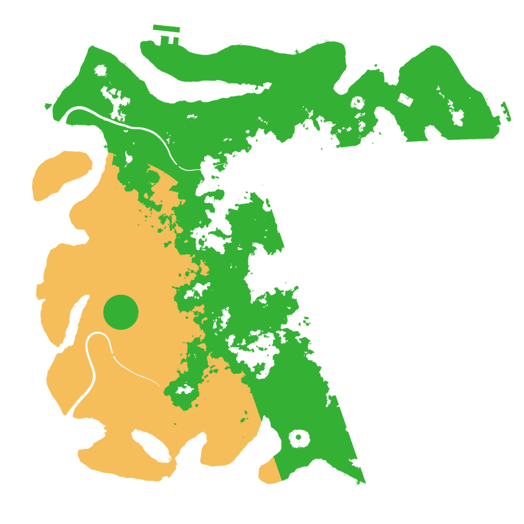 Biome Rust Map: Procedural Map, Size: 3950, Seed: 5353512