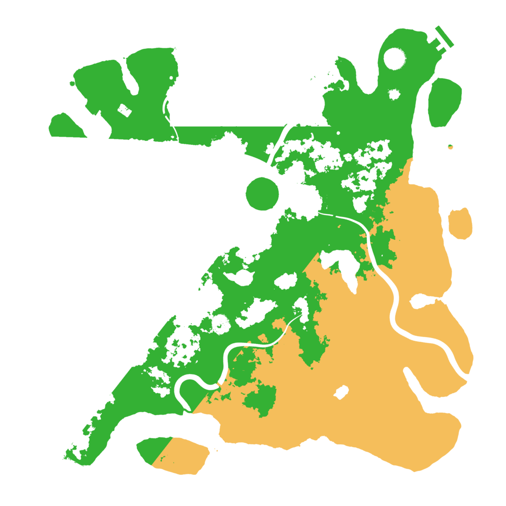 Biome Rust Map: Procedural Map, Size: 4096, Seed: 277513829
