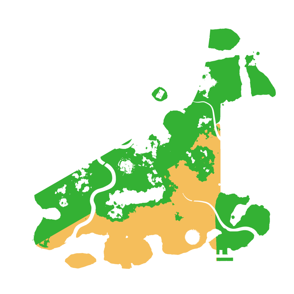 Biome Rust Map: Procedural Map, Size: 3500, Seed: 184479